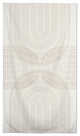 Neutral Abstract Rainbow 58 x 102 Outdoor Tablecloth