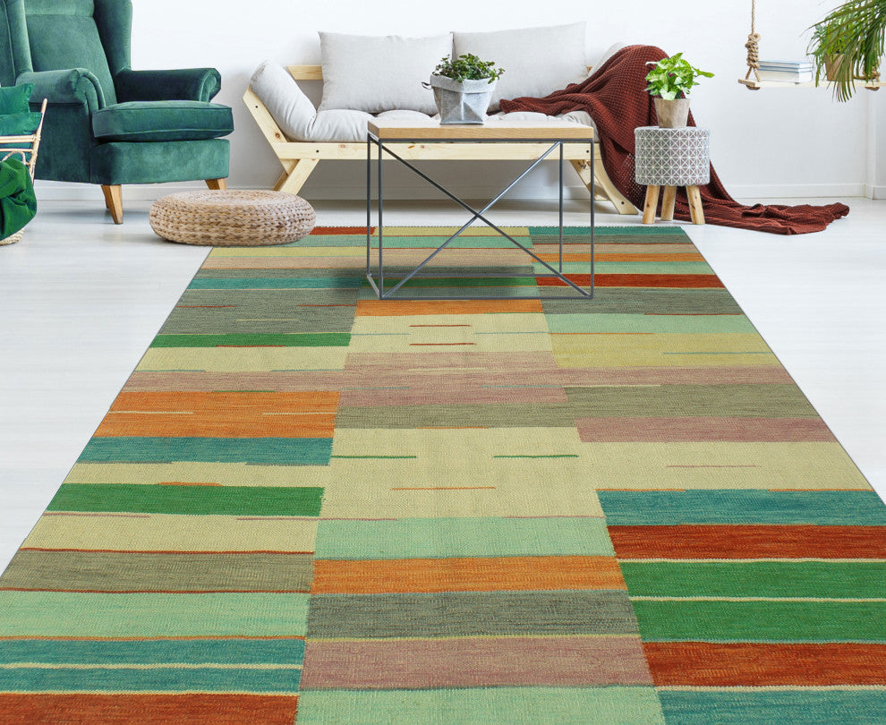Winchester Kilim Aatif Charcoal/Ivory Rug, 5'9x7'9
