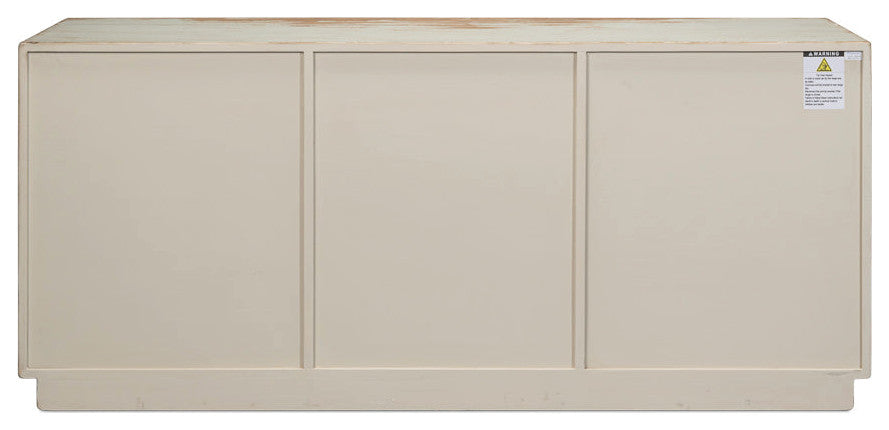 Louvered Sideboard Sage Cabinet For Living Room