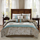 Madison Park Caroline Jacquard 7 Piece Comforter Set in Blue