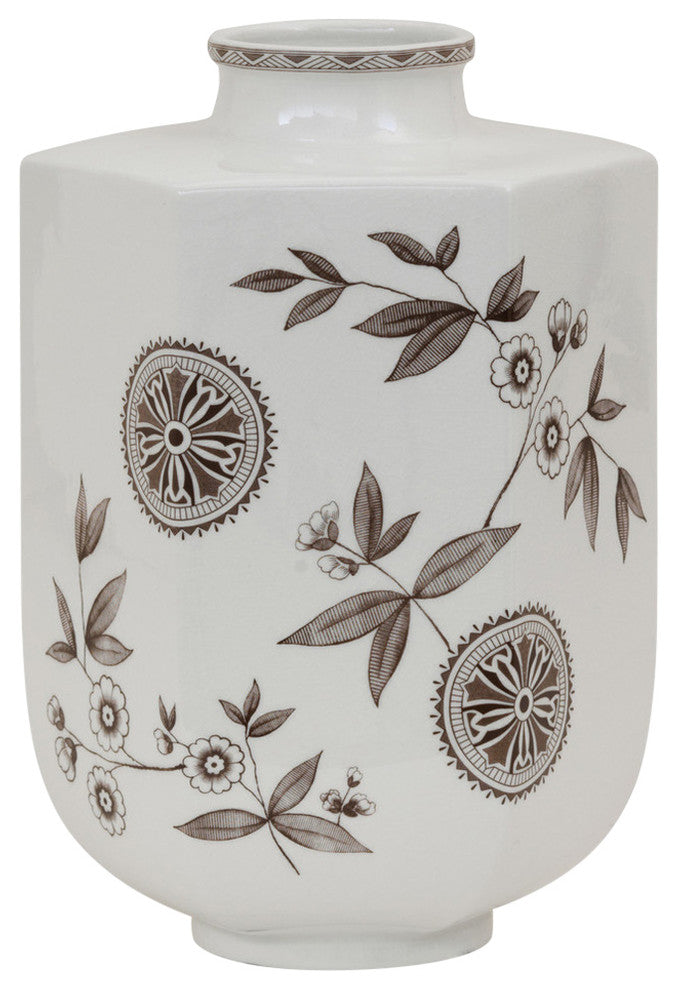 Temba Medium Brown Vase, 13"