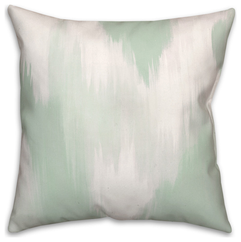 Green Splotches 18 x 18 Spun Poly Pillow