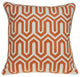 20" X 7" X 20" Cool Orange Pillow Cover With Down Insert