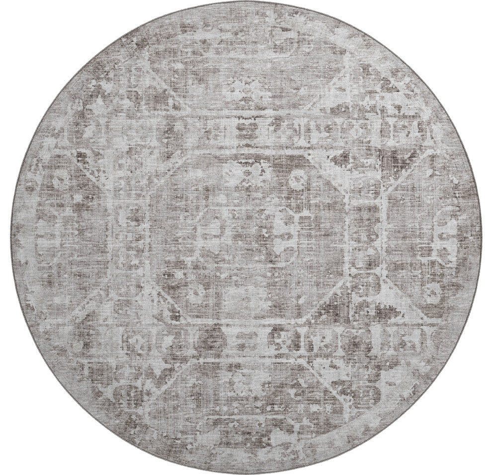 Aberdeen AB2 Coffee 8' x 8' Round Rug