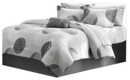 Madison Park Microfiber Printed 7-Piece Comforter Set, California King