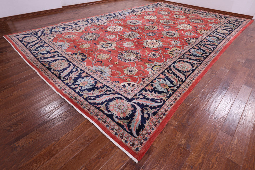 11' 10" X 19' 3" Persian Sultanabad Handmade Wool Rug Q9454