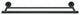 Avallon 24" Double Towel Bar, Matte Black