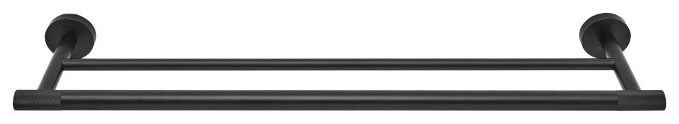 Avallon 24" Double Towel Bar, Matte Black