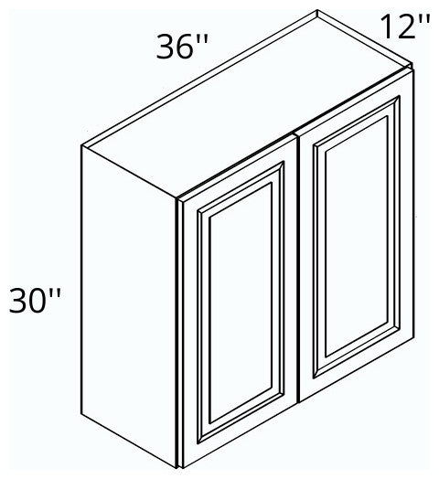 Classic White 36x30 Wall Cabinet