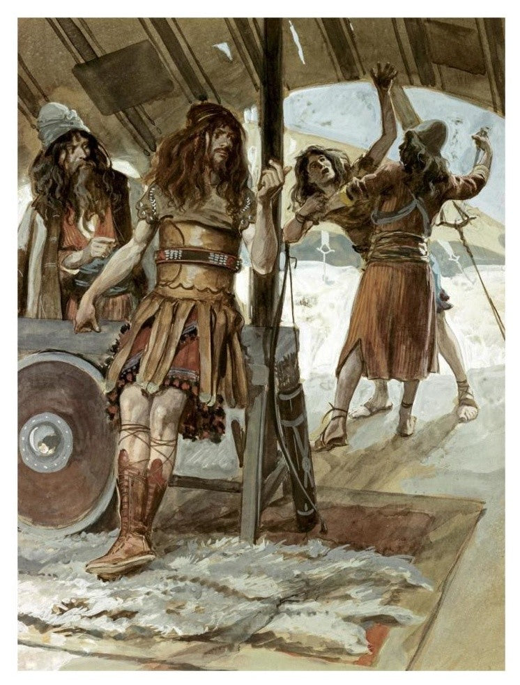 "David Causes An Aamalekite To Be Slain" Print by James Tissot, 24"x32"