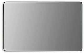 Nettuno Rectangle Bathroom/Vanity Aluminum Framed Wall Mirror, Matt Black, 48"