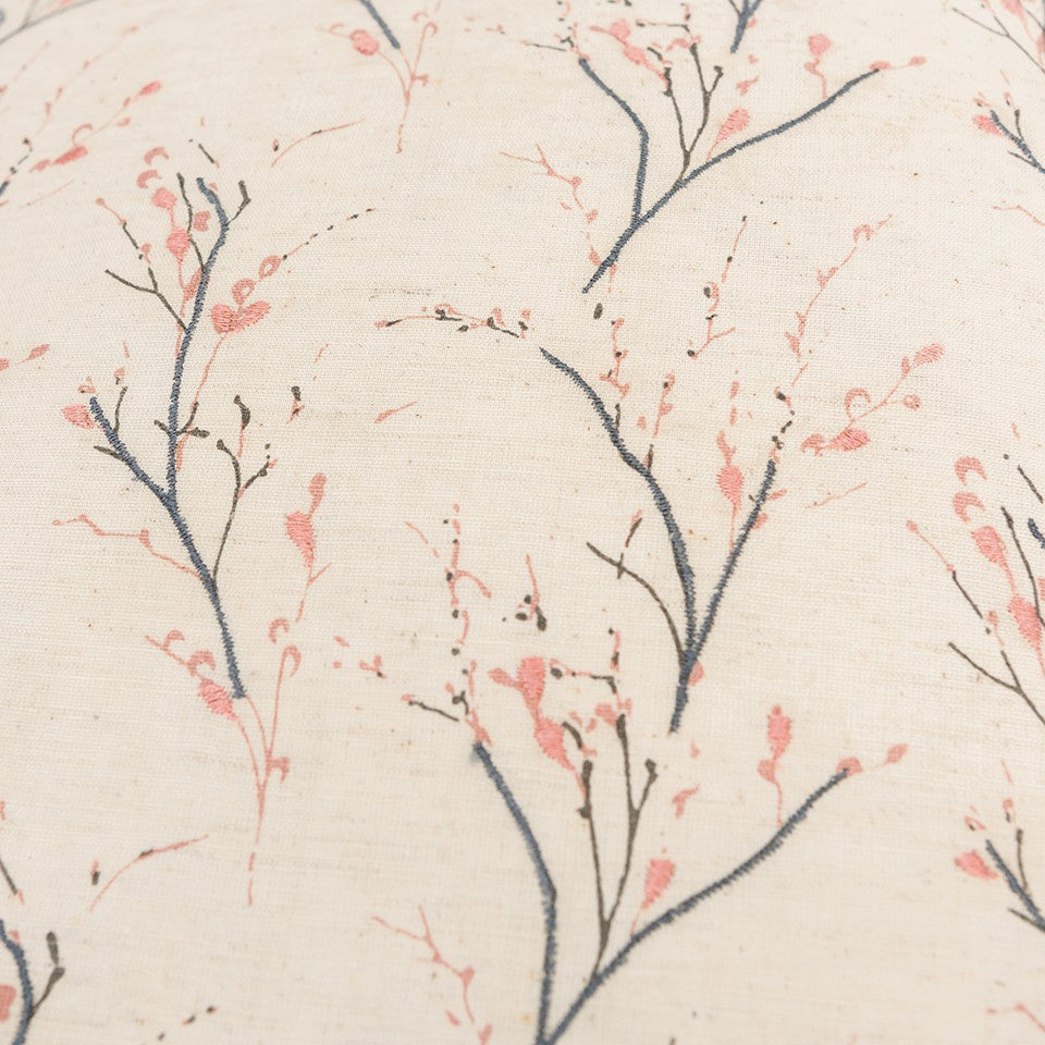 Blush Tiny Floral Buds Throw Pillow