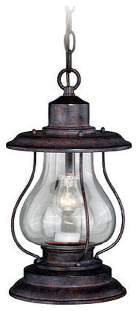 Vaxcel Lighting T0219 Dockside 1 Light Mini Pendant - Weathered Patina