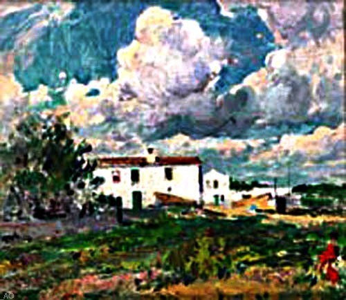 Segundo Matilla Marina Paisaje, 20"x25" Gallery Wrapped Canvas Print