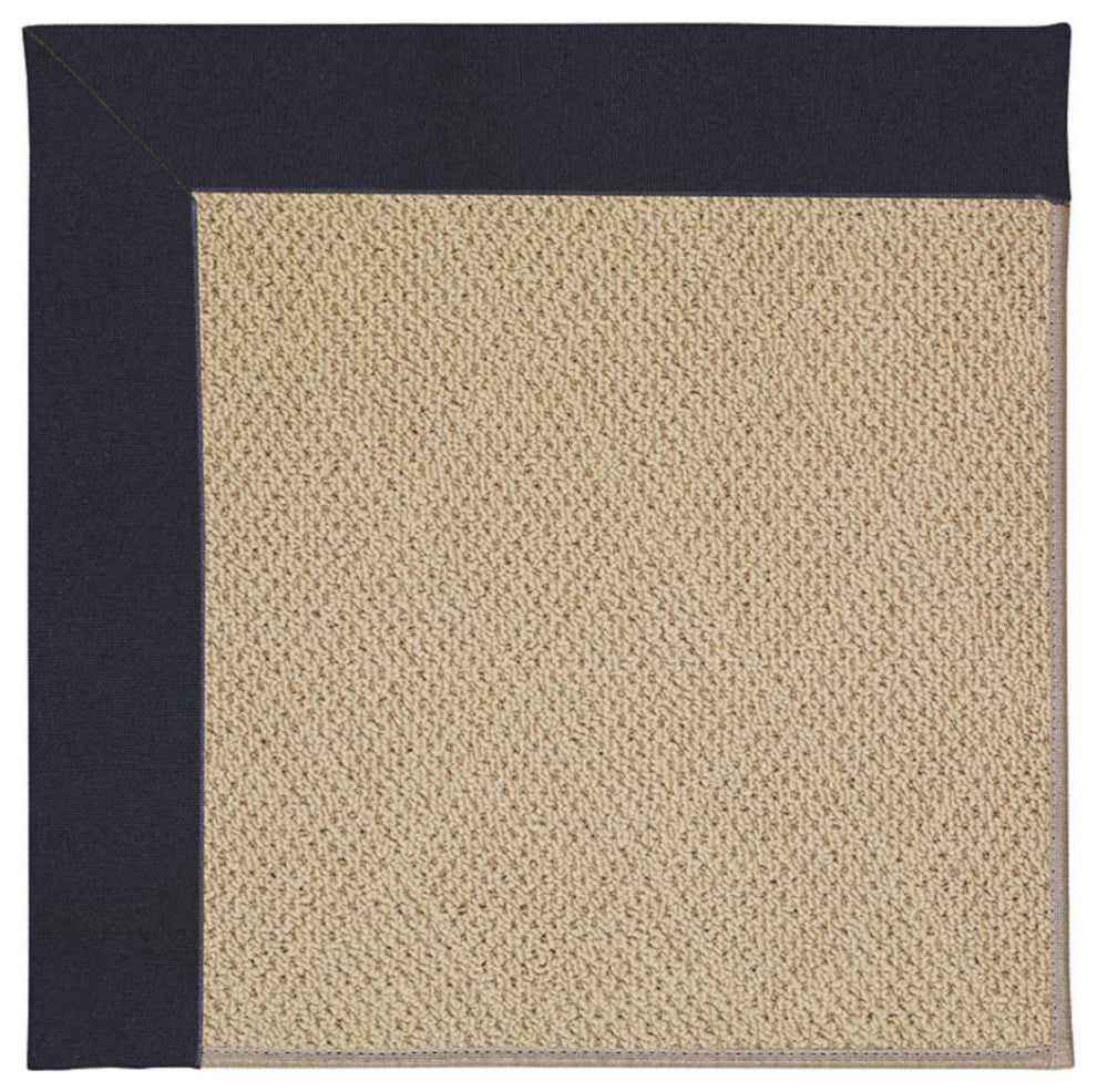 Capel Zoe-Cane Wicker Dark Navy 1990_497 Machine Tufted - 2'' 6" X 8'' Runner