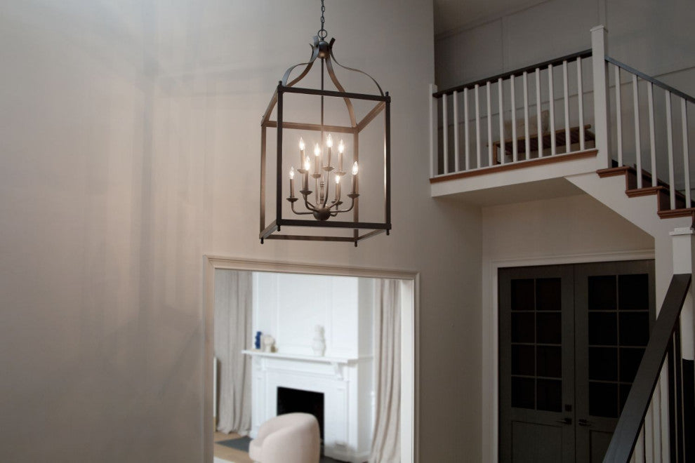 Kichler Larkin 8 Light Foyer Chandelier, Olde Bronze