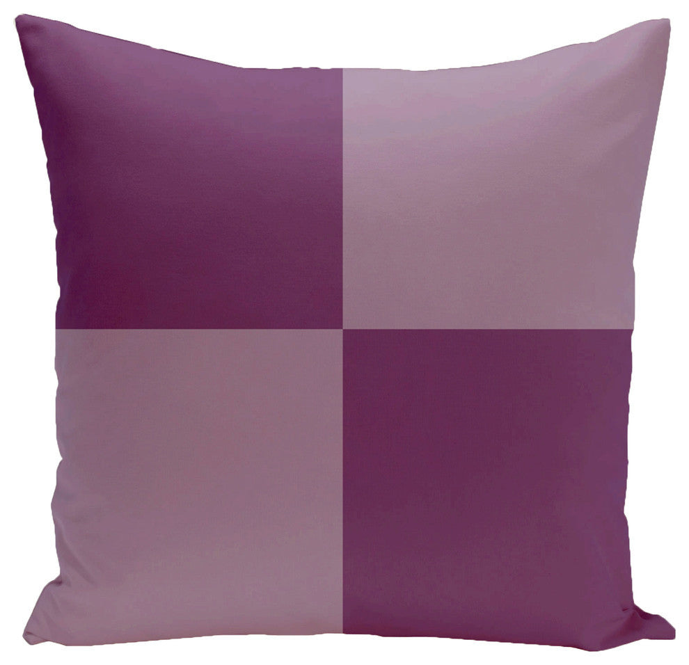 Holiday Brights Collection Geometric Pillow, Sugarplum, 26"x26"