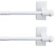 Magnetic Rod 7/16" 48-84" Long, Set of 2, White