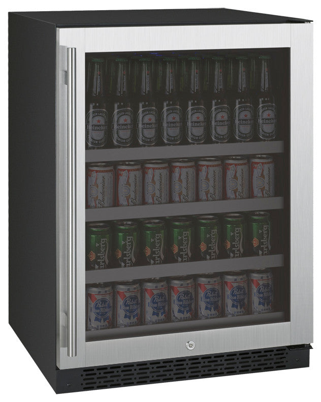 Wine Cooler: 24" FlexCount II Tru-Vino Stainless Steel Beverage Center