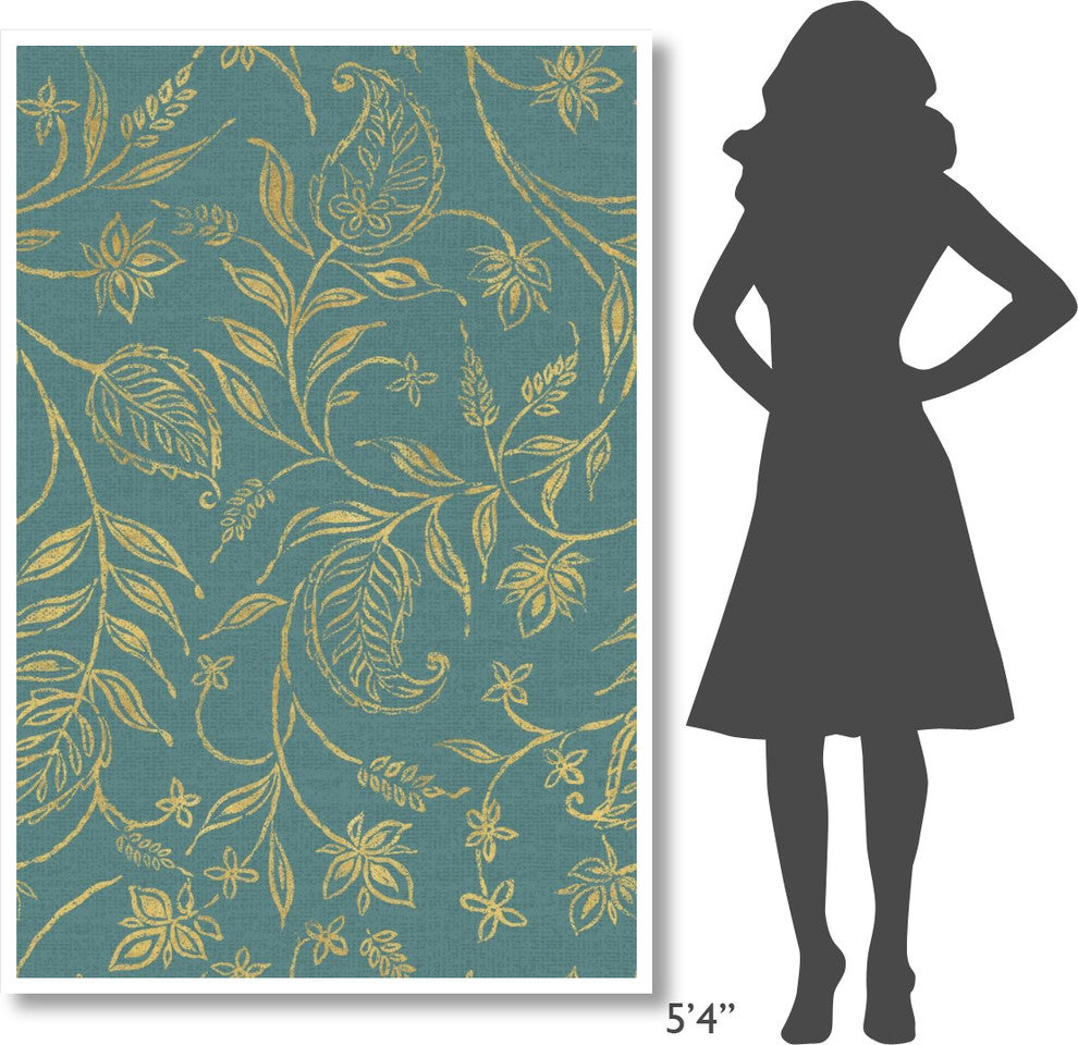 "Paisley Trail III Patterns" Digital Paper Print by Daphne Brissonnet, 42"x62"