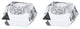 Davi Crystal Tealight Candle Holders, Set of 2, Clear