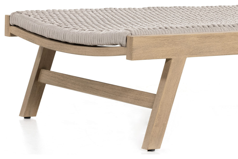 Delano Outdoor Chaise Lounge-Brown