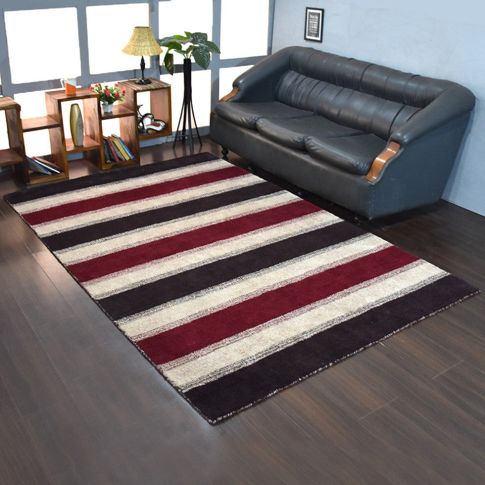HAND KNOTTED LOOM SILK ECO-FRIENDLY RUG-10'x13',Rectangle,Brown Beige,Contempora