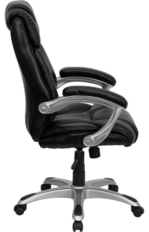 High Back Black Leather Executive Swivel Chair