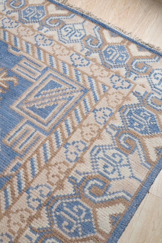 EORC Blue Hand Knotted Wool Khotan Rug, 8'x10'