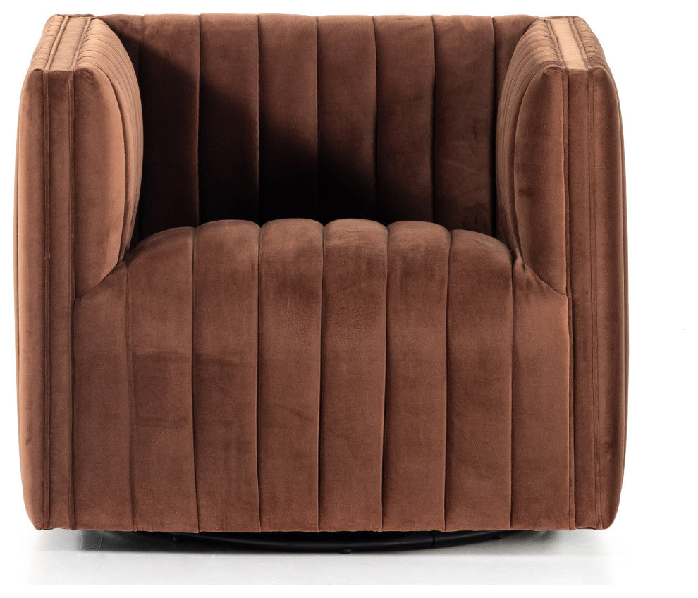 Augustine Swivel Chair-Surrey Auburn