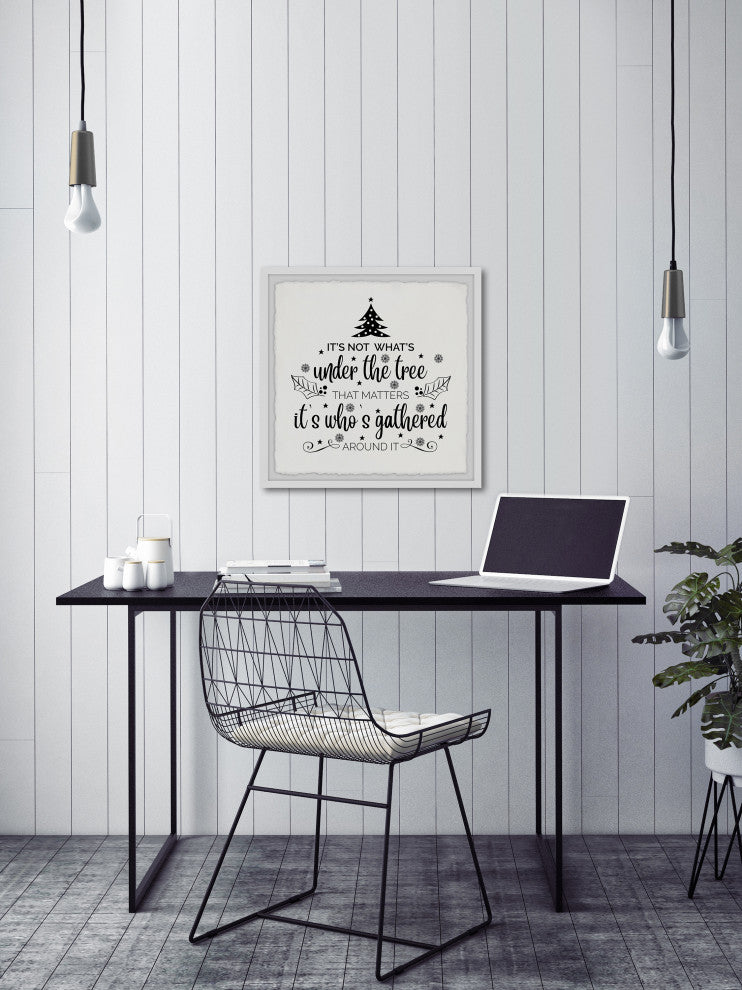 "Under the Tree" Framed Painting Print, 24x24