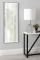 Rhodes Framed Wall Mirror, Dark Silver, 16.75x48.75