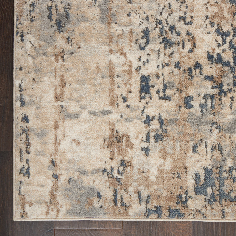 Nourison Concerto 6' x 9' Beige/Grey Modern Indoor Area Rug
