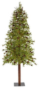 7' Wyoming Alpine Christmas Tree / 200 Clear LED Lights and Pine Cones