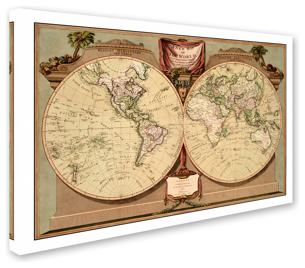 Vintage Lavoie 'Captain Cooks Tracks' Canvas Art, 16" x 24"