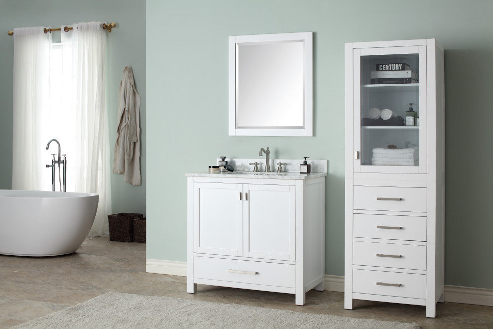 Avanity Modero 36" Vanity Only, White Finish