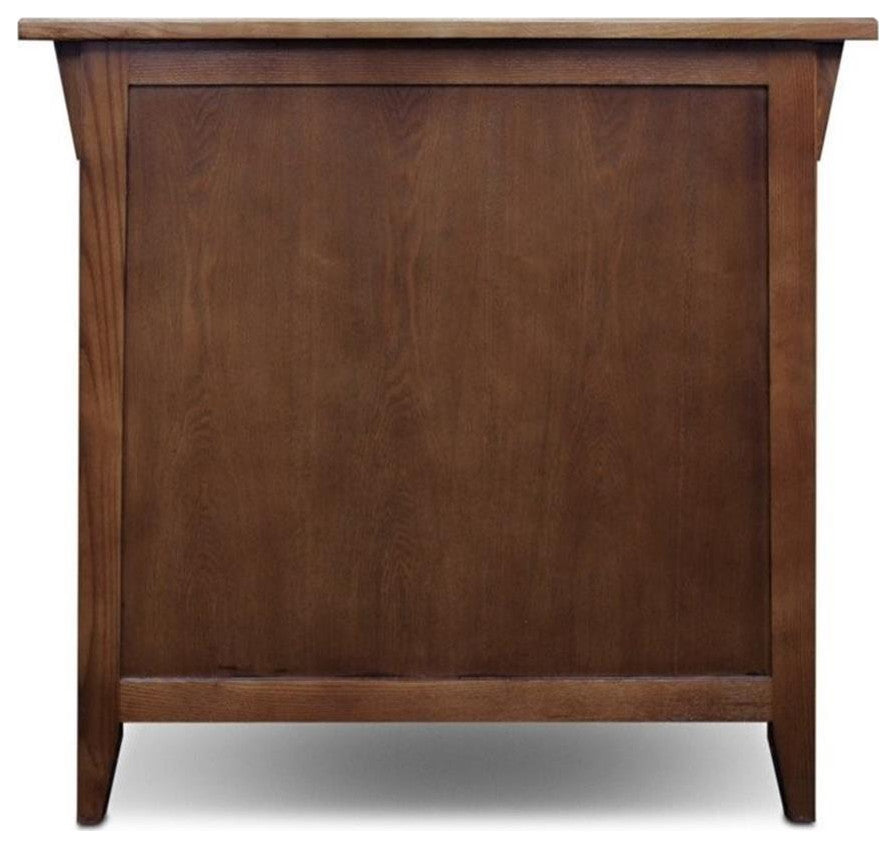Side/back view of the cabinet on white background; full product visible.