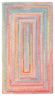 Capel Baby's Breath Pink 0450_510 Braided Rugs - 7' 6" X 7' 6" Concentric Rectan