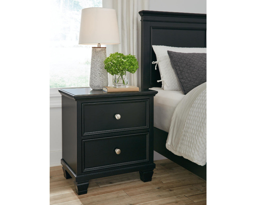 Lanolee Black Nightstand
