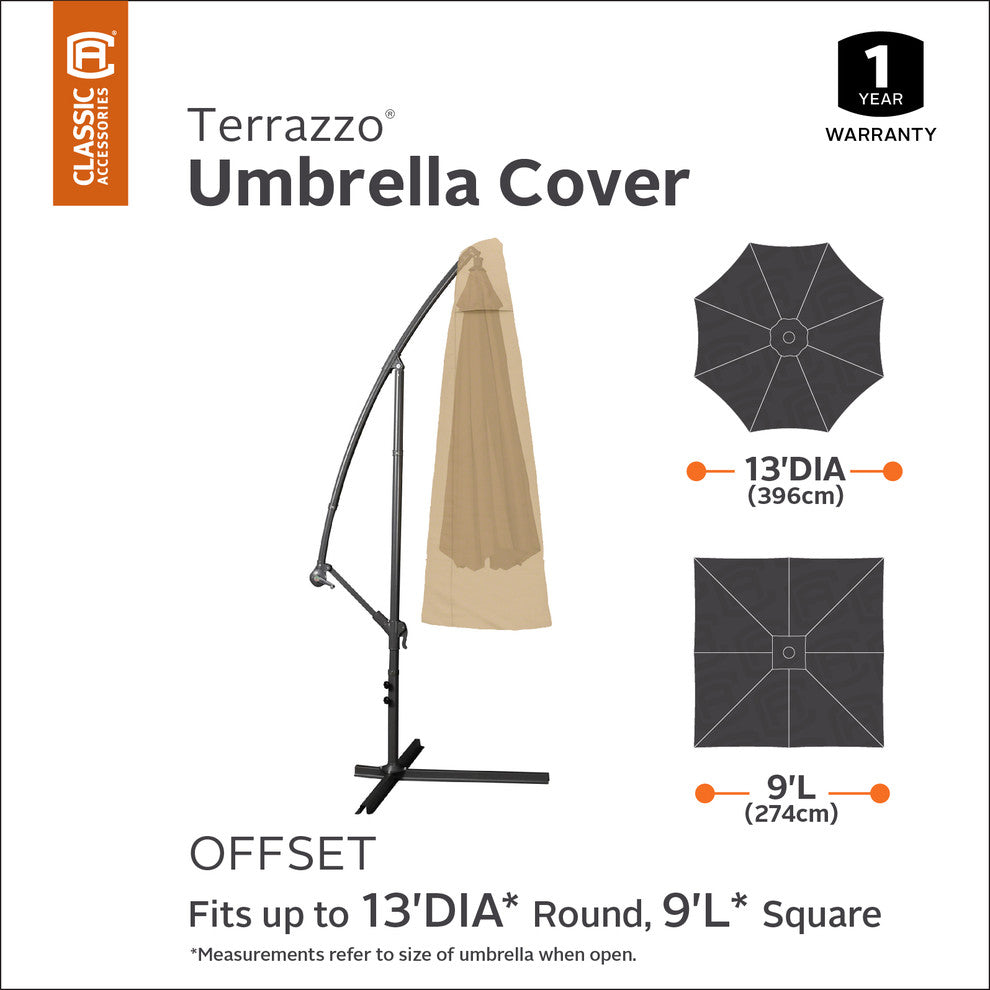 Offset Patio Umbrella Canopy Cover-All Weather Protection