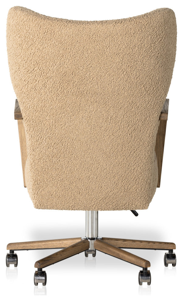 Melrose Desk Chair-Sheepskin Camel