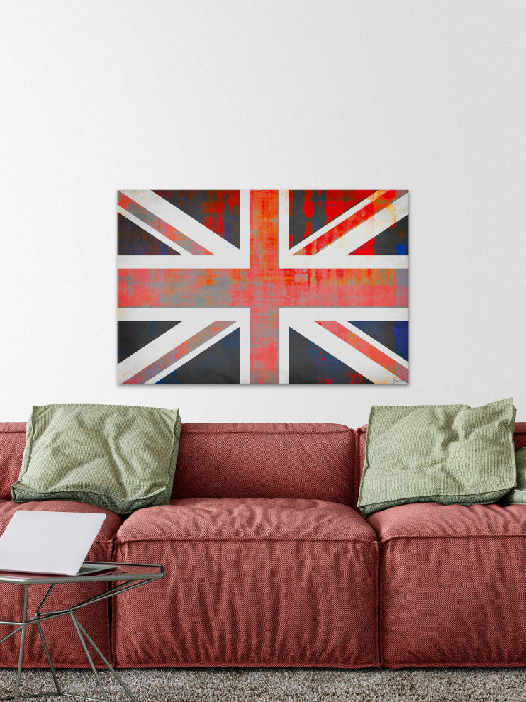 "Union Jack" Fine Art Canvas Print, 36"x24"