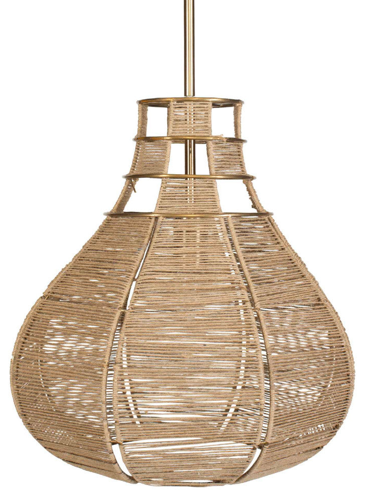 Uttermost Hestia 1 Light Natural Rope Pendant