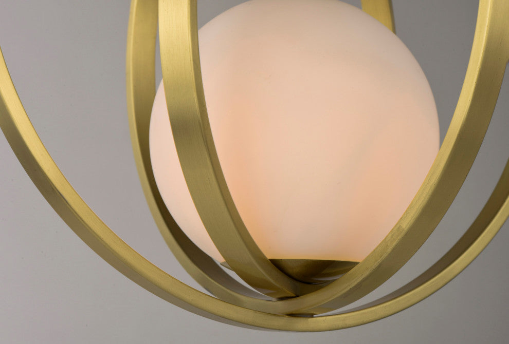 Maxim 26056SW Coronet 1 Light 21" Adjustable Ring Pendant - Satin Brass