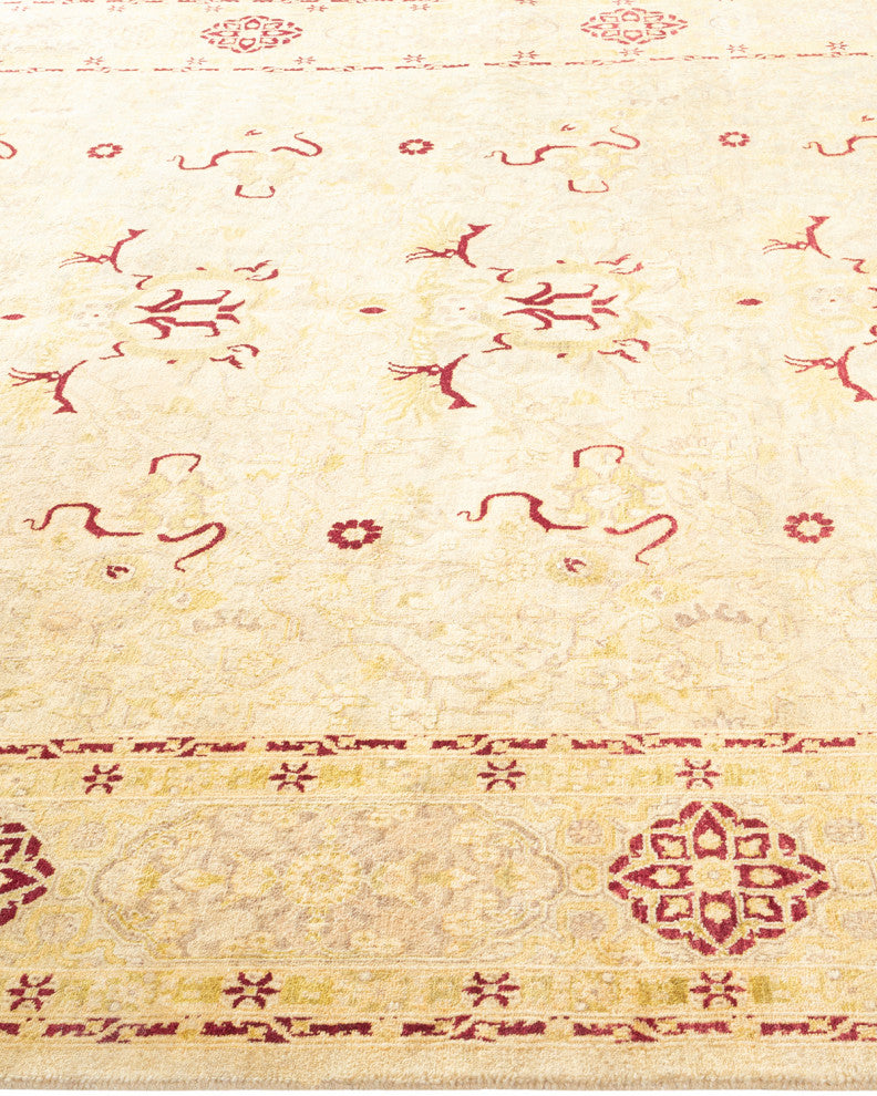 Mogul, One-of-a-Kind Hand-Knotted Runner Ivory, 6'0"x13'6"