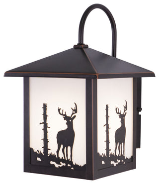 Bryce 8" Deer Outdoor Wall Light Burnished Bronze
