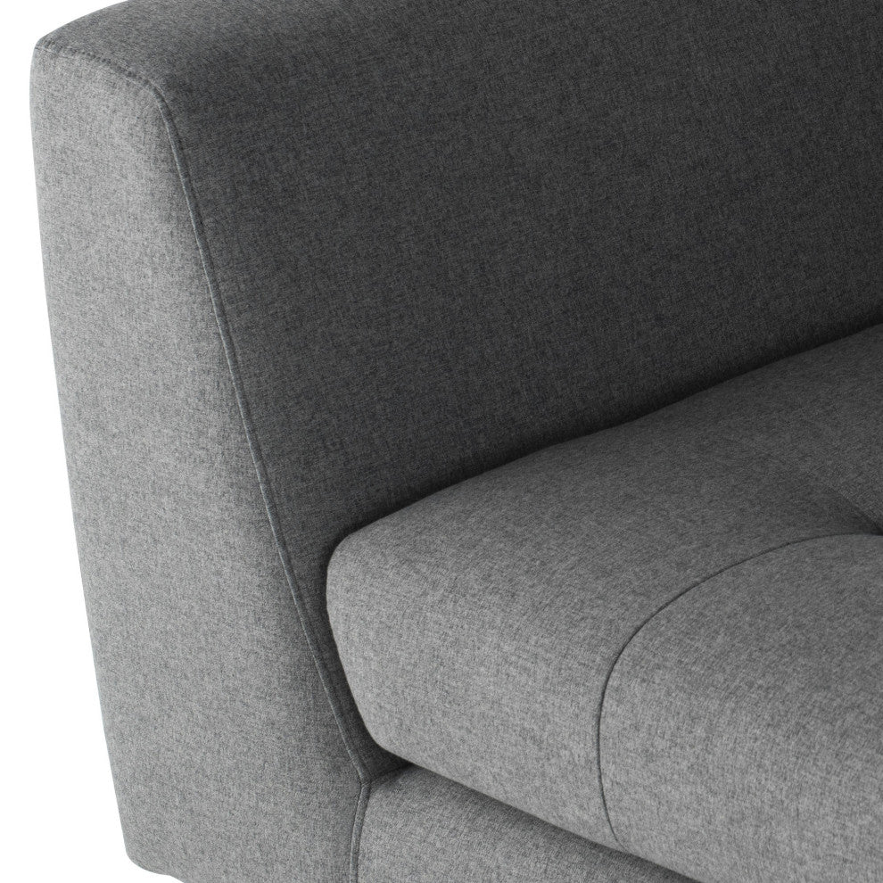 Janis Shale Grey Fabric Sectional Sofa, HGSC523