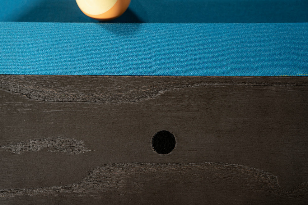 Nora 8' Slate Pool Table, Charcoal