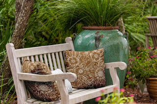 18" x 18" Zentangle Decorative Indoor/Outdoor Pillow, Brown