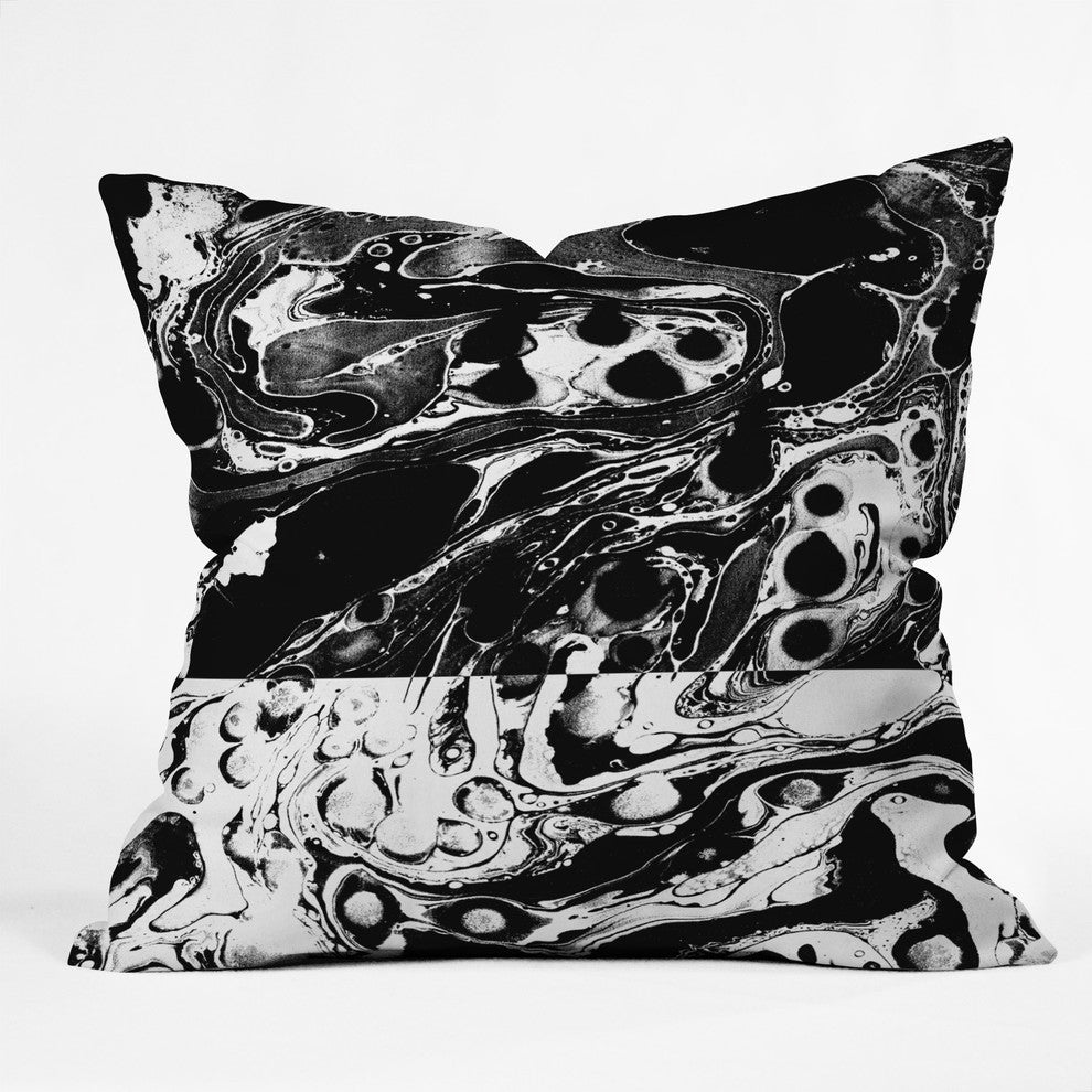 Amy Sia Marble Reverse Throw Pillow